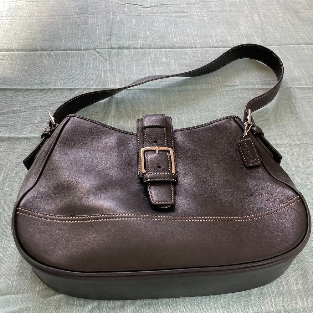 COACH Bucket Bag, Black, 12 X 9, 11" handle, Like New